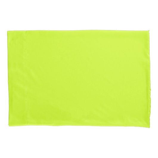 Housse D'oreillers Jaune de chaux (couleur solide) (devant)