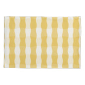 Housse D'oreillers Jaune et Blanc Confortable (Dos)