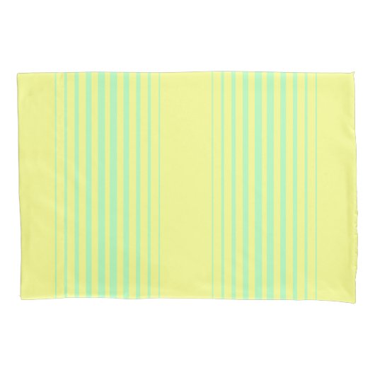 Housse D'oreillers Jaune et turquoise (devant)