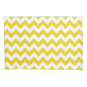 Housse D'oreillers Jaune Zigzag, Jaune Chevron, Motif géométrique (devant)