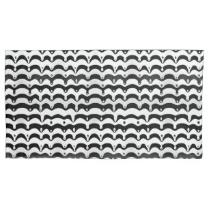 Housse D'oreillers Jazzy Black & White Meling Zebra Stripes
