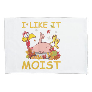 Housse D'oreillers Je L'Aime Moist Funny Turquie Dîner Thanksgiv
