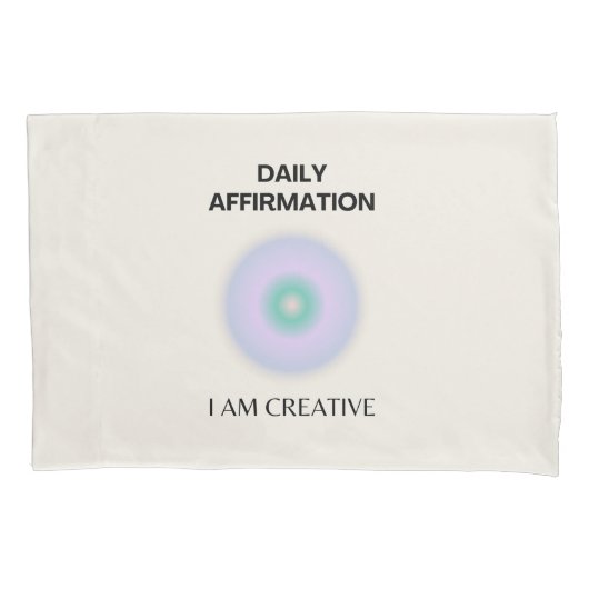 Housse D'oreillers Je suis Créative Daily Affirmation Positive (devant)