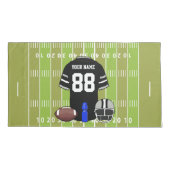 Housse D'oreillers Jersey de football en fer sur grille sur mesure (Dos)