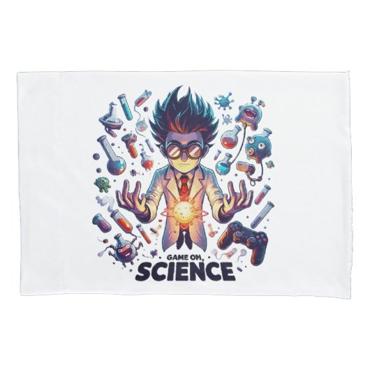 Housse D'oreillers Jeu de concoction chimique, thème scientifique (devant)