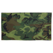 Housse D'oreillers Jeu de Coques Coussins du Motif du Camouflage Vert (devant-gauche)