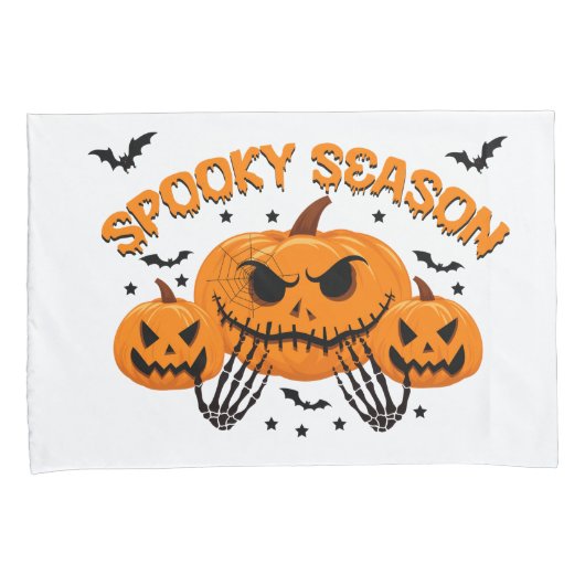 Housse D'oreillers Jeu de coquilles Halloween (devant-Droit)