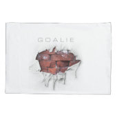 Housse D'oreillers Jeu de gardien de but (soccer) (Dos)