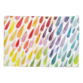 Housse D'oreillers Jeu d'éclaboussures couleur aquarelle (Dos)