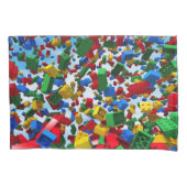 Housse D'oreillers Jeu des caisses de coussin de blocs (devant-gauche)