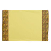 Housse D'oreillers Jeu d'oreiller Motif JauneBoîtier (Dos-gauche)