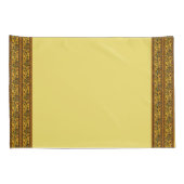 Housse D'oreillers Jeu d'oreiller Motif JauneBoîtier (Dos-Droit)