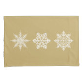 Housse D'oreillers Jeu d'oreillettes Snowflakes (devant-Droit)