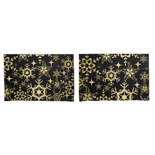 Housse D'oreillers Jeu d'oreillettes Snowflakes (devant-Set)