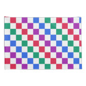 Housse D'oreillers Jewel candy diagonal checker pattern (Dos-Droit)