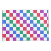 Housse D'oreillers Jewel candy diagonal checker pattern (devant-Droit)