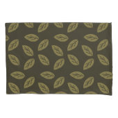 Housse D'oreillers Johan Leafs TWArt FullPattern DarkGreenBG (devant)