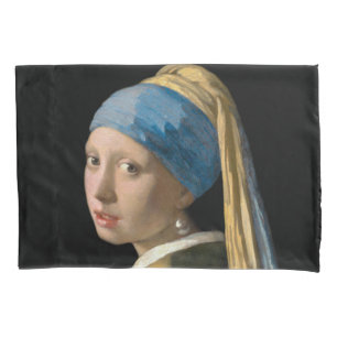 Housse D'oreillers Johannes Vermeer - Fille avec une oreille perle