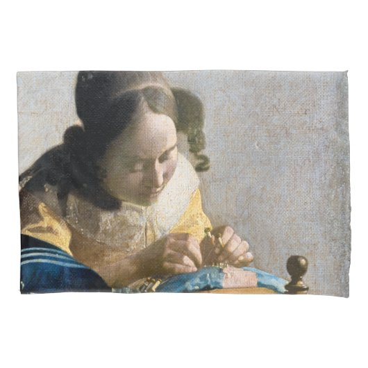 Housse D'oreillers Johannes Vermeer - Le Lacemaker (devant)