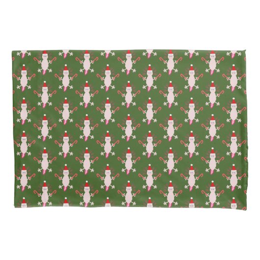 Housse D'oreillers Joli Axolotl Noël Motif double face (devant)