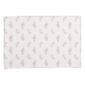 Housse D'oreillers Joli Boho Blush rose floral motif sur rose (devant-Droit)