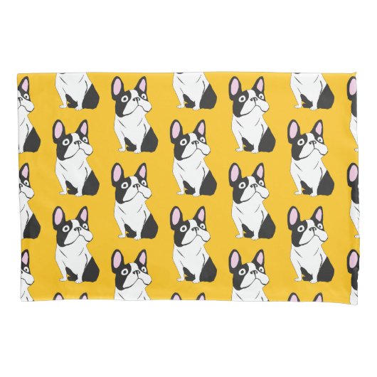 Housse D'oreillers Joli chiot, jaune (devant)
