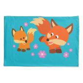 Housse D'oreillers Joli Coque Coussin de personnage Foxes (Dos)
