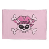 Housse D'oreillers Joli crâne de Kitty Pirate (Dos-gauche)