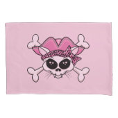 Housse D'oreillers Joli crâne de Kitty Pirate (devant-gauche)