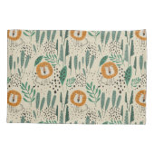 Housse D'oreillers Joli Doodle Lion Jungle Rainforest Motif (Dos)