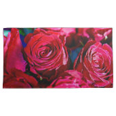 Housse D'oreillers Joli Ensemble De Roses Rouges (devant-Droit)