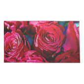 Housse D'oreillers Joli Ensemble De Roses Rouges (Dos-gauche)