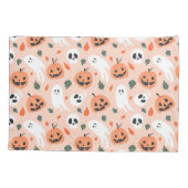 Housse D'oreillers Joli Jack-O-Lanterne et Motif fantôme (Dos)