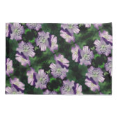 Housse D'oreillers Joli Motif de paire de fleurs de géranium violet (Dos)