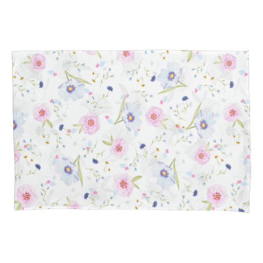 Housse D'oreillers Joli motif floral (devant)