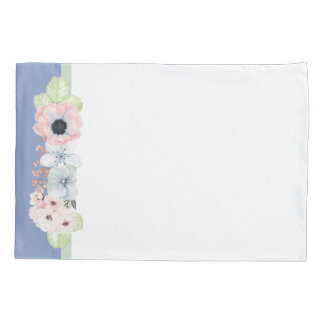 Housse D'oreillers Joli Pastel Flowers Coussin Coque