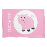 Joli Pink Pig Kids Personnalisé Motif Piggy