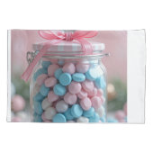 Housse D'oreillers joli pot de bonbons sucrés (Dos)