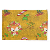 Housse D'oreillers Joli renard de Noël (Dos)