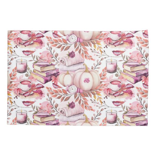 Housse D'oreillers Joli Shabby Chick Motif d'automne (Dos)