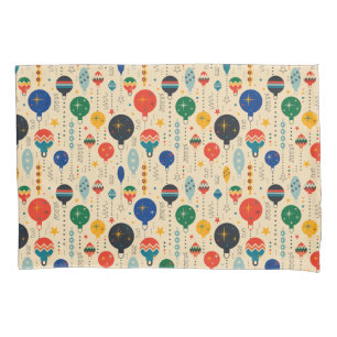 Housse D'oreillers Joli traditionnel motif de Noël Ornements rétro