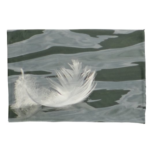 Housse D'oreillers Jolie plume blanche (devant)