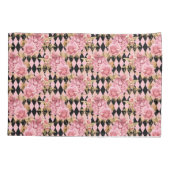 Housse D'oreillers Jolies roses roses sur Arlequin (Dos)