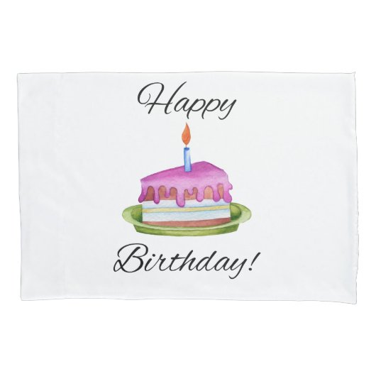 Housse D'oreillers Joyeux anniversaire ! (devant)