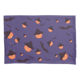Housse D'oreillers Joyeux Citrouille d'Halloween et Coque Coussin de 