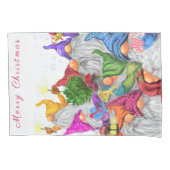 Housse D'oreillers Joyeux Gnomes Coussin de Noël Coque (devant)