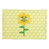 Housse D'oreillers Joyeux Jour des abeilles Anniversaire Bumblebee (Dos)