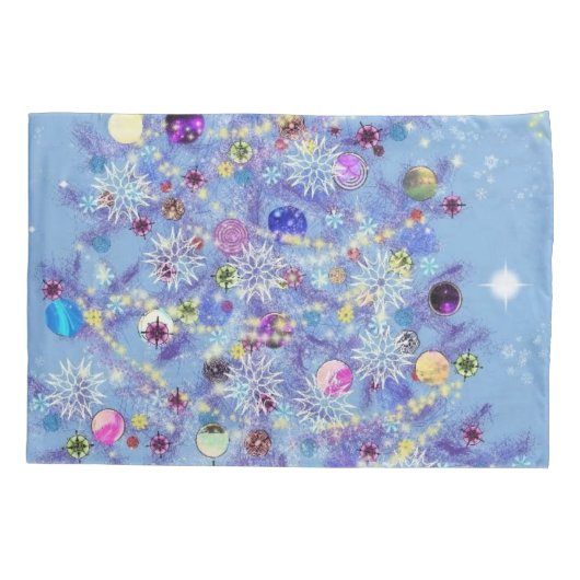 Housse D'oreillers Joyeux Noël - Arbre de Noël (Dos)