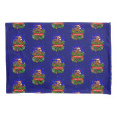 Housse D'oreillers Joyeux Noël avec lapin de Noël (devant-gauche)