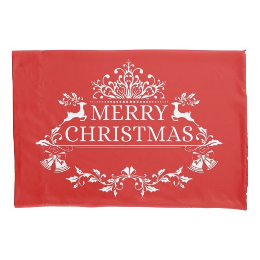 Housse D'oreillers Joyeux Pillowcase Noël (devant)